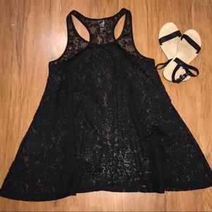 Black Lace Beach Coverup